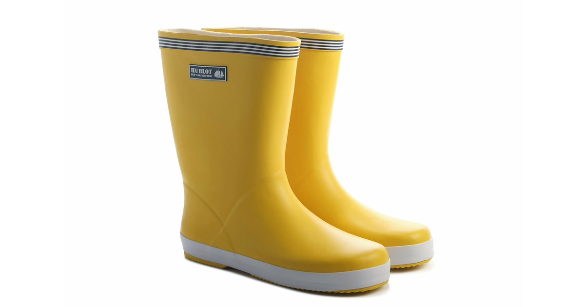 Botte pluie fashion jaune